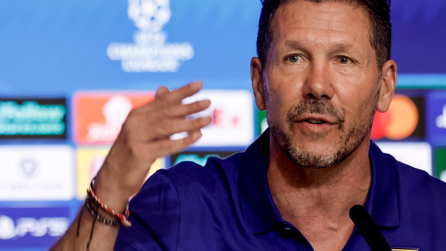 Diego Simeone addresses media ahead of Atlético de Madrid versus Manchester United