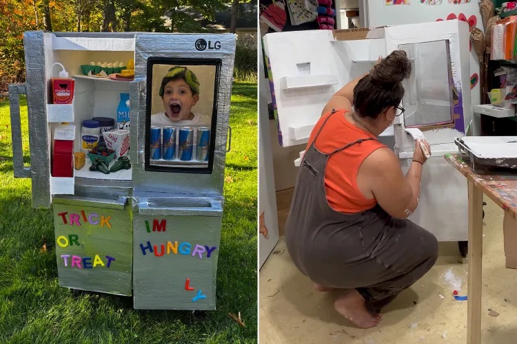 Boy, 4, Wanted to Be a Refrigerator for Halloween. His Mom Spent 80 Hours Making One That Actually Works (Exclusive)