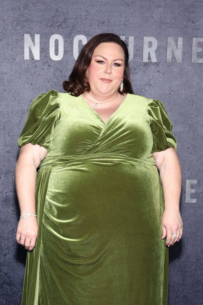 Chrissy Metz, 46, wows in slinky dress as she highlights 60lbs weight loss on red carpet