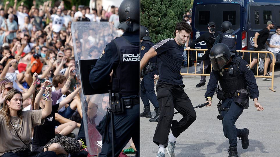 Spanish protests against holidaymakers explode into violence