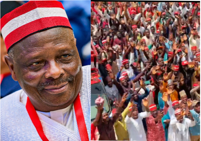 Reactions Trail Number Of APC Members Who Visited Home Of Kwankwaso After Defecting To NDC In Kano