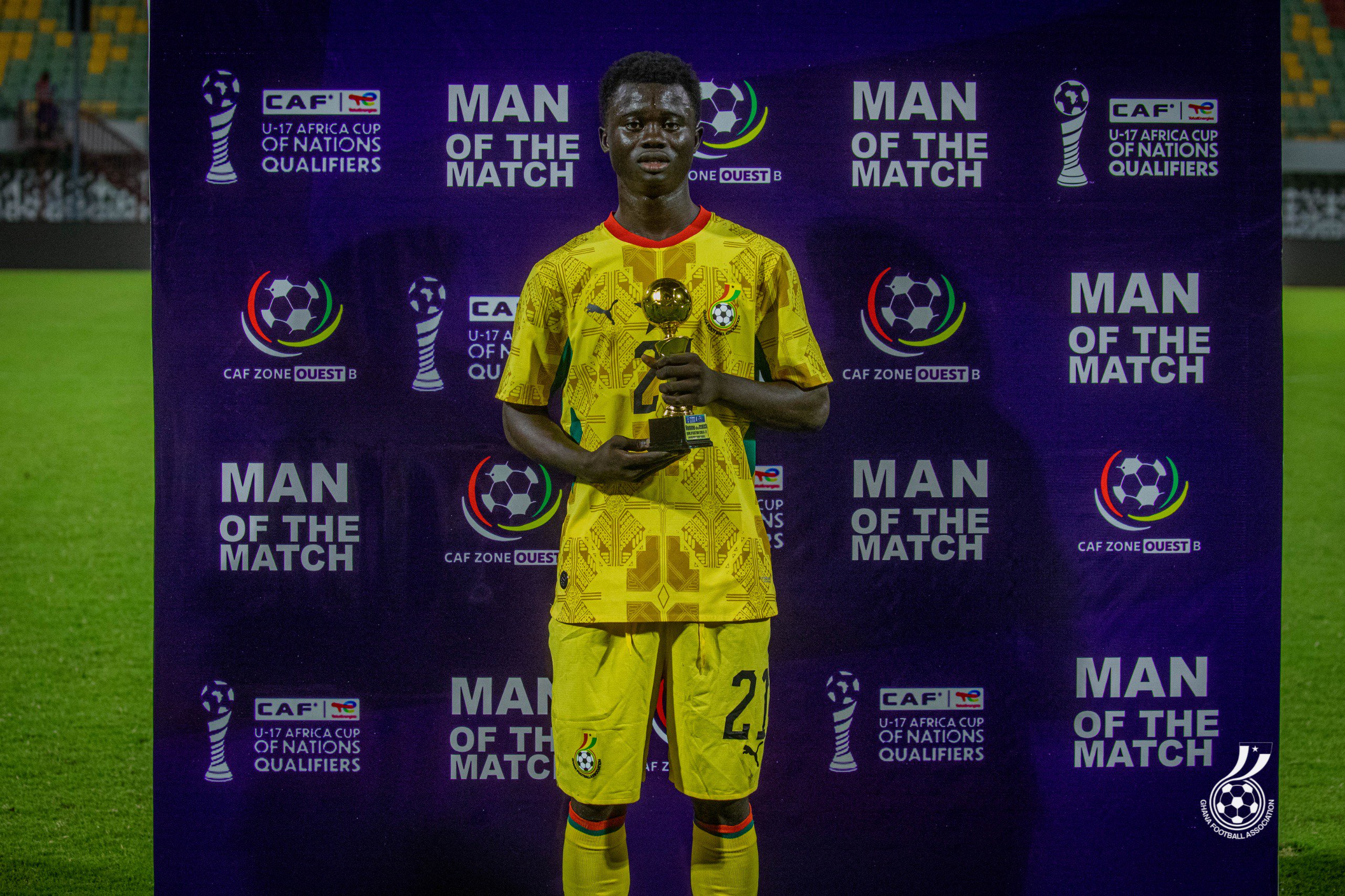 WAFU B U17: Abdul Latif Wunzalgu wins Man of the Match in Black Starlets’ 1-0 win over Togo
