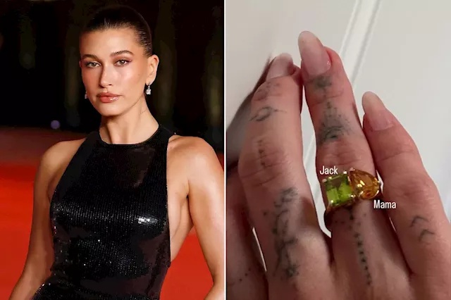 Hailey Bieber Shows Off Ring with Sweet Connection to Her Baby Son with Justin Bieber