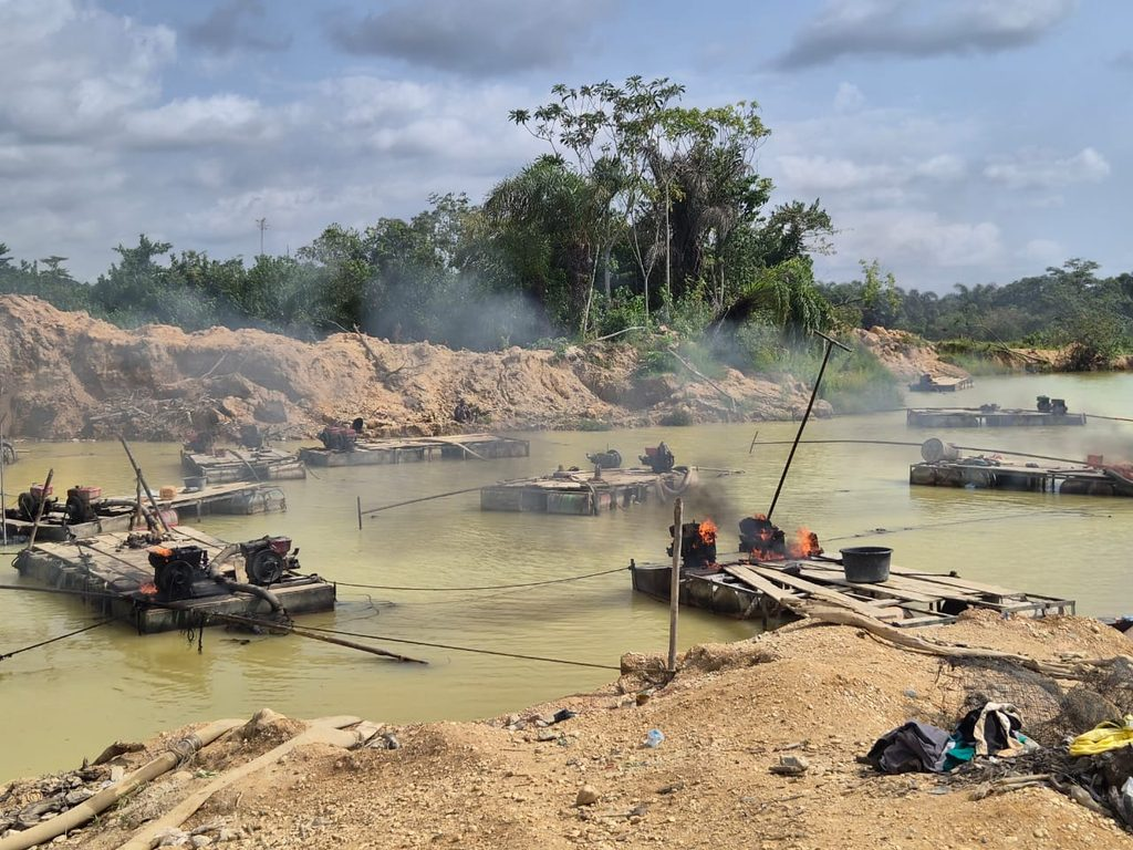 Galamsey: NAIMOS seizes 22 Chanfang machines in Eshaem operation