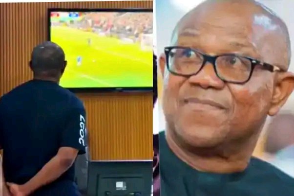 Peter Obi Spotted Watching Chelsea vs Liverpool Match After Nasarawa, Abuja Visits