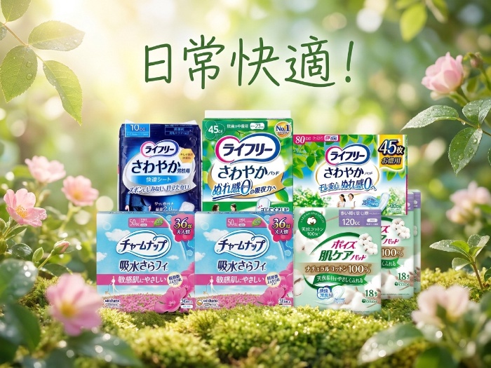 日常をもっと快適に！失禁ケアパッド特集