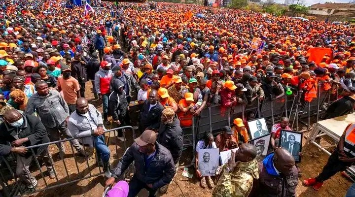 Goons Take Over ODM’s Jacaranda Rally After Grabbing Microphone from Leaders