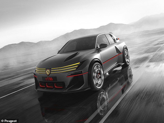 Peugeot reboots its Eighties rally legend: E-T16 concept is an 816bhp electric hyperhatch that hits 186mph in just 16 seconds