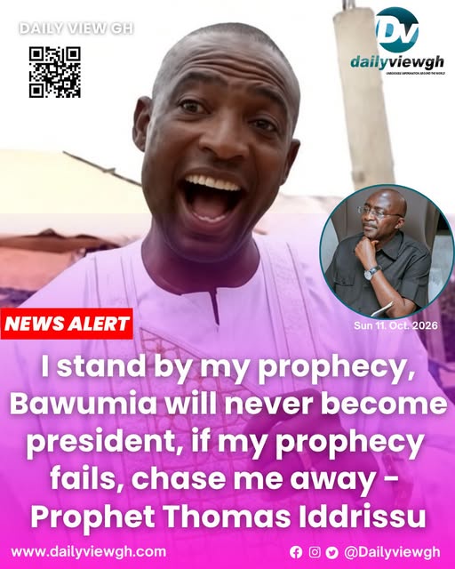 Bawumia will never become president, i stand by my prophecy, chase me away if it fails – Thomas
