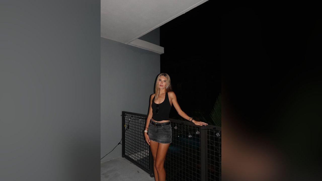 Kai Trump Rocks Crop Top and Mini Skirt for a Fun Night Out With Friends: Photos
