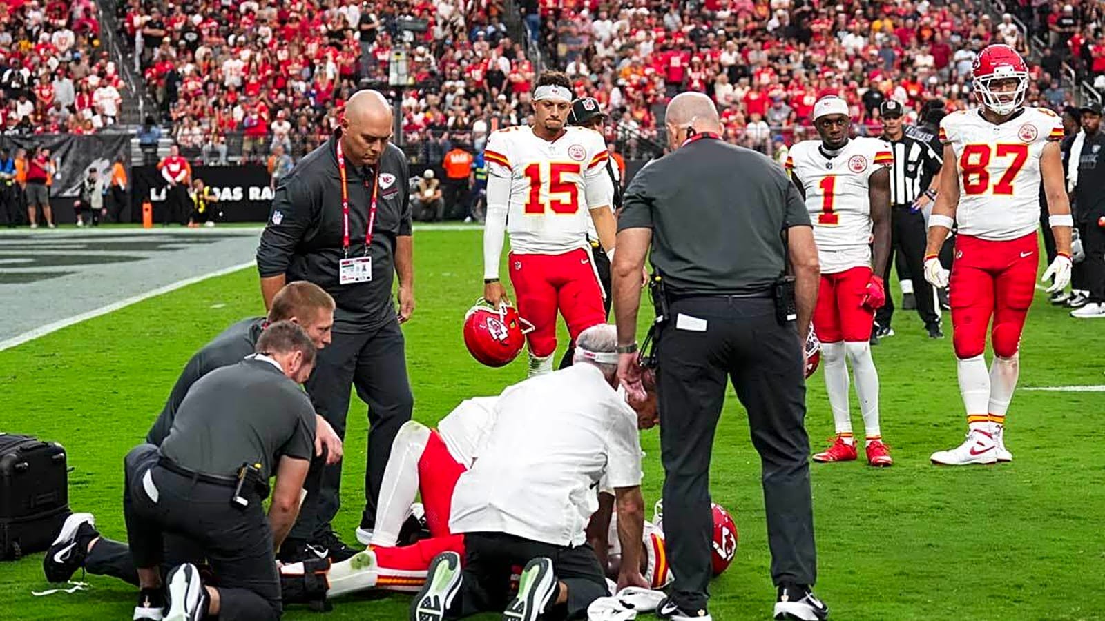 Chiefs’ Patrick Mahomes sends heartfelt message for injured Tyquan Thornton