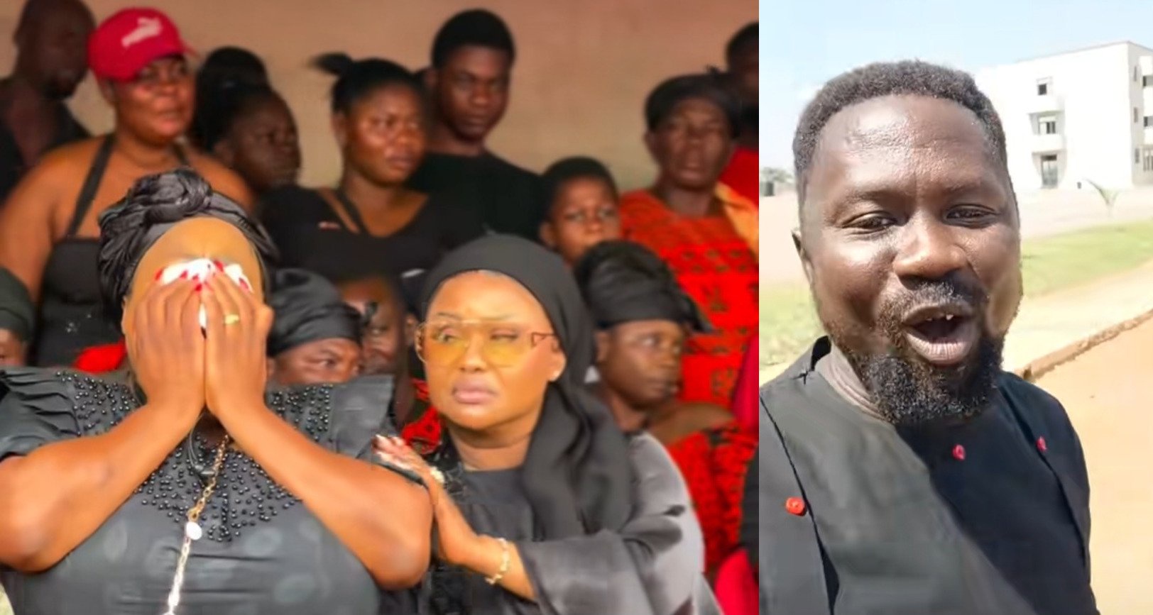 VIDEO: Mercy Asiedu, Mcbrown, And Other Top Kumawood Stars Weep Uncontrollably At Late Actor Kwadwo Kwakye’s Funeral