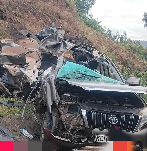 Tragedy: Prado Involved in Grisly Road Accident at Mau Summit, Occupants Feared Dead