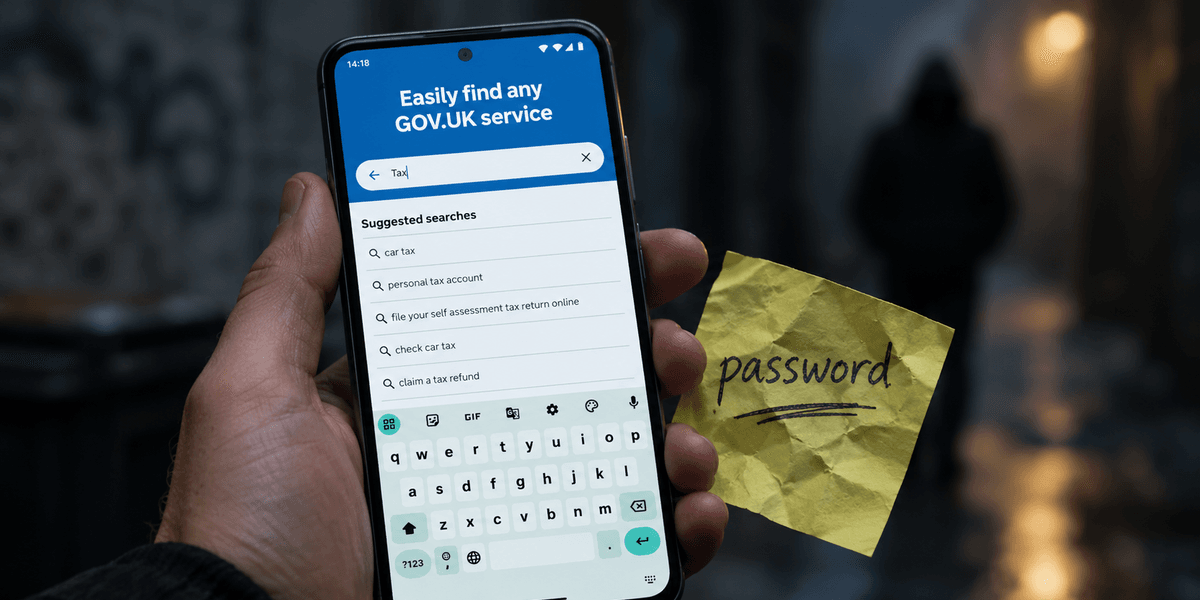 You can log in to a UK Government account WITHOUT a password, and doing so saves taxpayers £4,000 a week