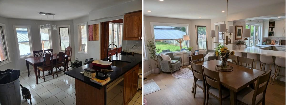 They Moved the Kitchen Into the Dining Room and the Entire Floor Plan Opened Up