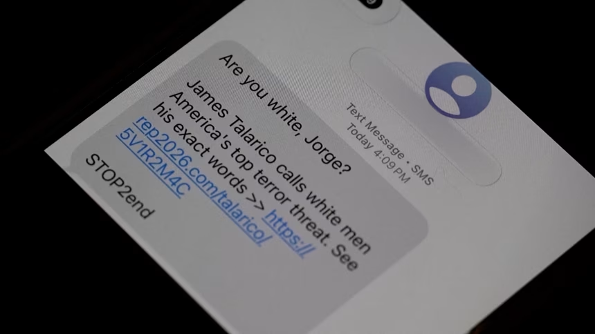 Texas voters get ‘Are you white?’ political texts targeting James Talarico