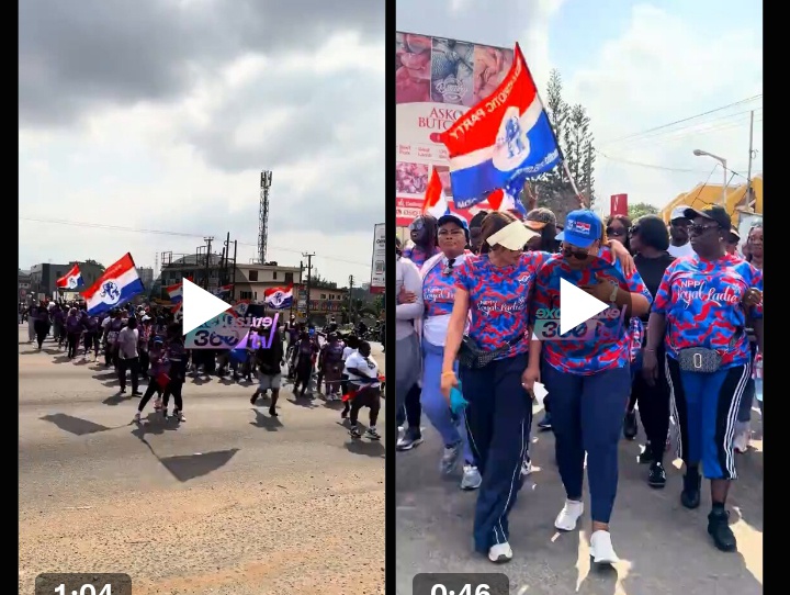 NPP Women Hit the Streets Ahead of 2028 Elections in Fresh Show of Support for the Party