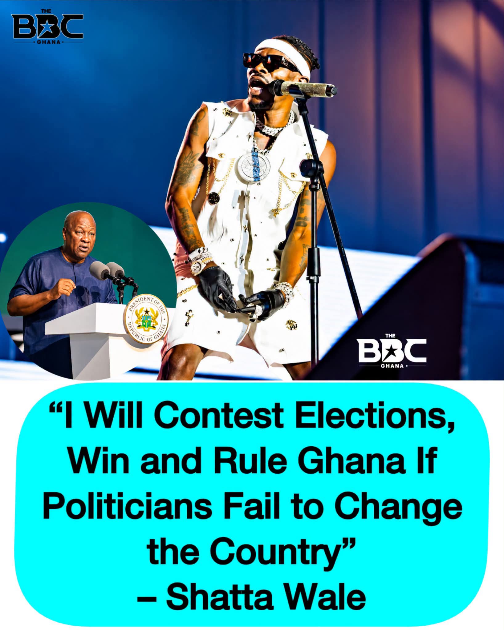 Shatta Wale Threatens to Enter Politics if Ghanaian Leaders Fail to Deliver Change