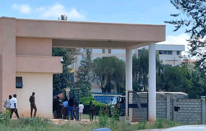 Video: Natembeya’s Office Sealed Off By GSU Team As The War Between Him And Ruto Escalates