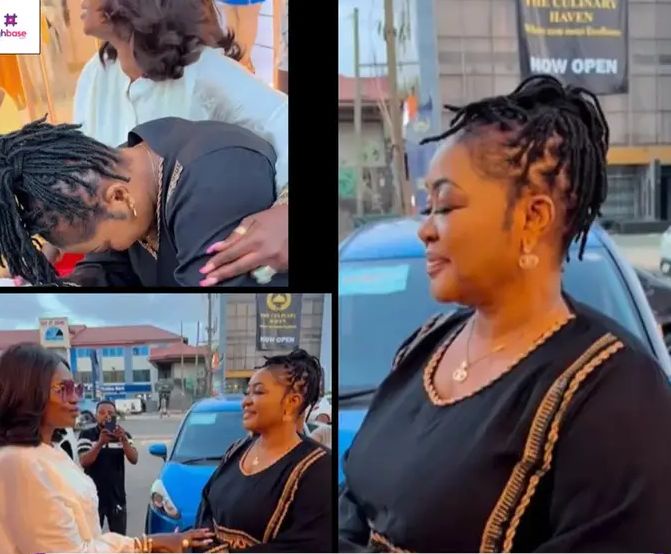 Maame Gold Gifts Christiana Awuni Brand-New Toyota Sienta After Actress’ Car Breaks Down