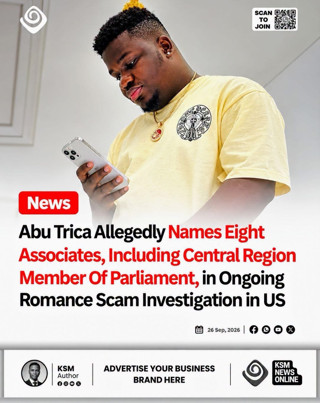 Abu Trica Allegedly Name Eight Associates Including MP For Central Region In Ongoing Investigation