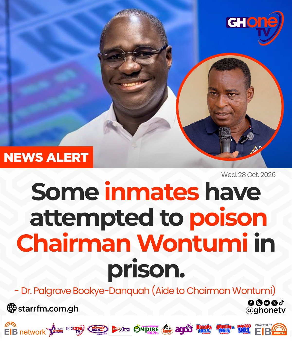 Wontumi’s Life in Danger at Nsawam Prison? — Aide Drops Alarming Allegation About Fellow Inmates