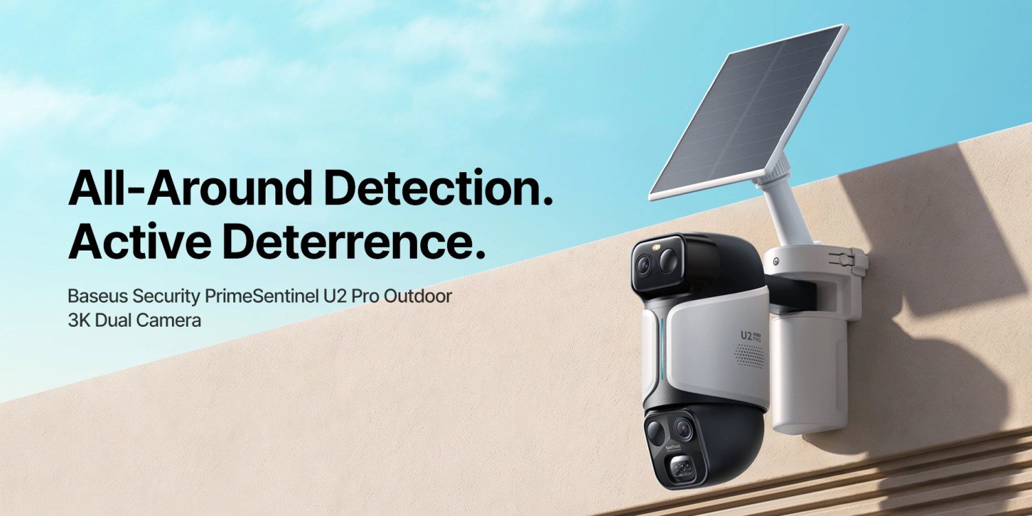 Baseus Security U2 Pro Launches With Dual 3K Cameras and a Spotlight That Tracks Intruders