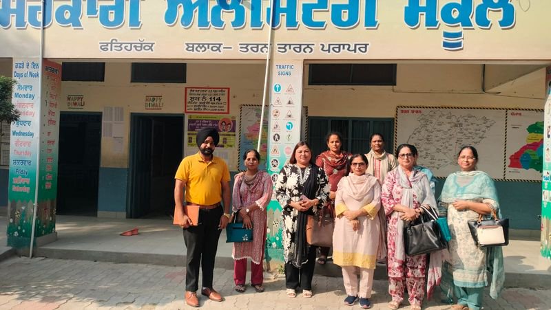 Official inspects schools, interacts with students in Tarn Taran