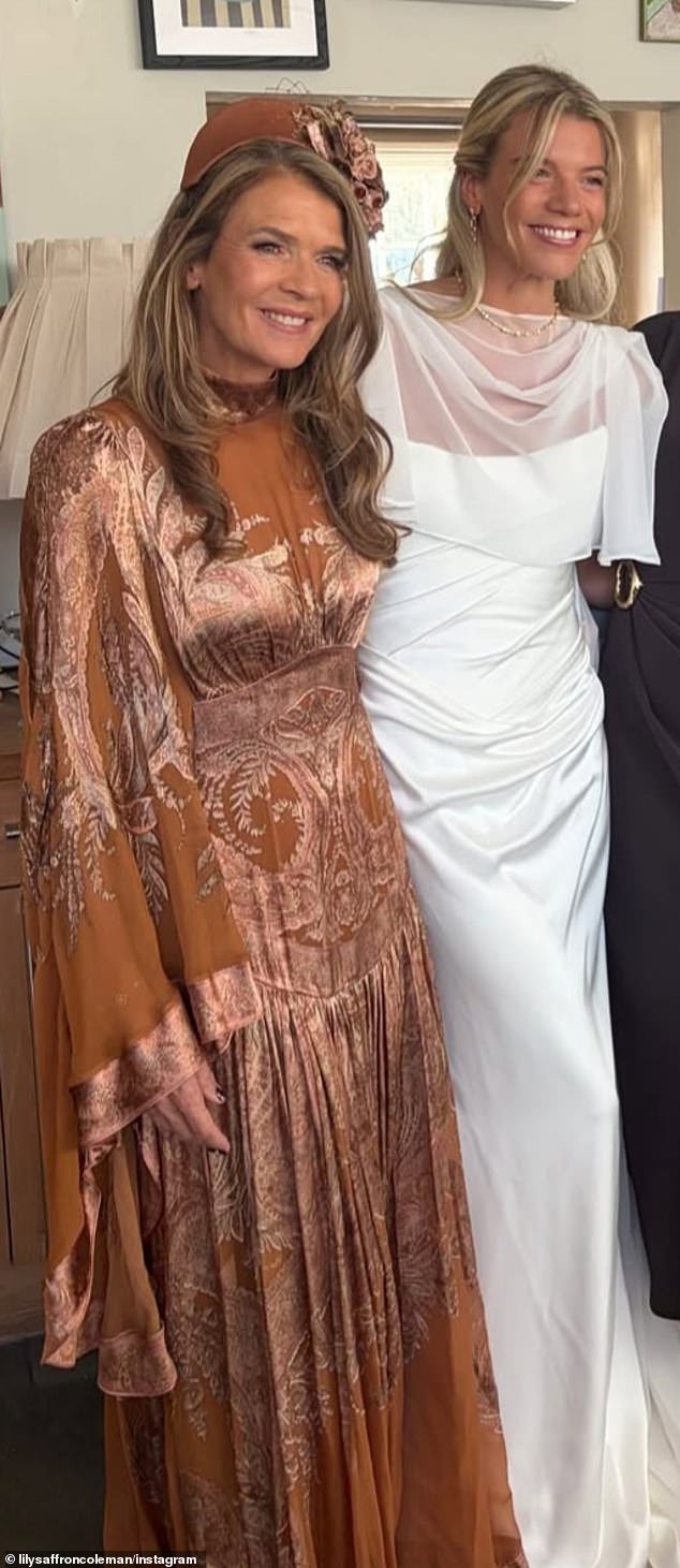 Annabel Croft beams with pride as her TV presenter daughter Lily Coleman marries Princess Diana’s relative in a lavish London wedding
