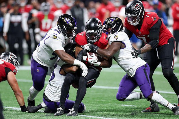 Falcons lose 30-23 to Ravens in overtime after Michael Penix Jr. exits with rib injury