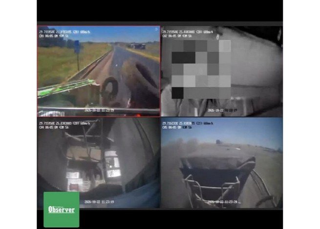 Dashcam footage shows N4 truck crash near Middelburg