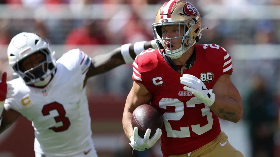 Christian McCaffrey scores twice on MNF