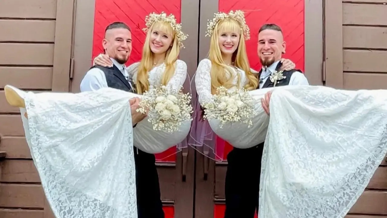 Identical twin sisters married identical twin brothers but kept it secret for four years