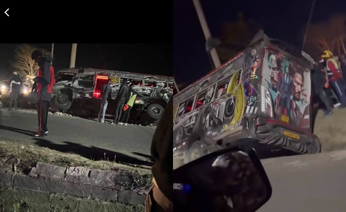 George Ruto’s Bus Full of Passengers, Gets Involved in an Accident in Nairobi