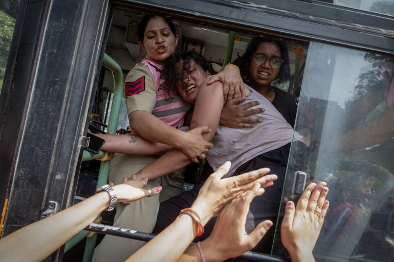 Photos: Thousands detained in police crackdown on India’s youth protest