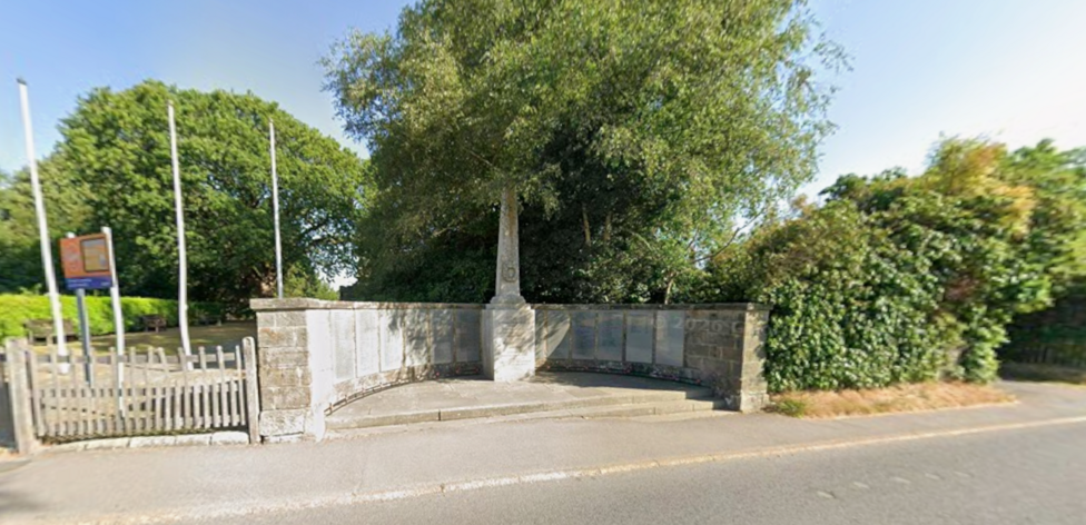 Arrest after car hits war memorial wall
