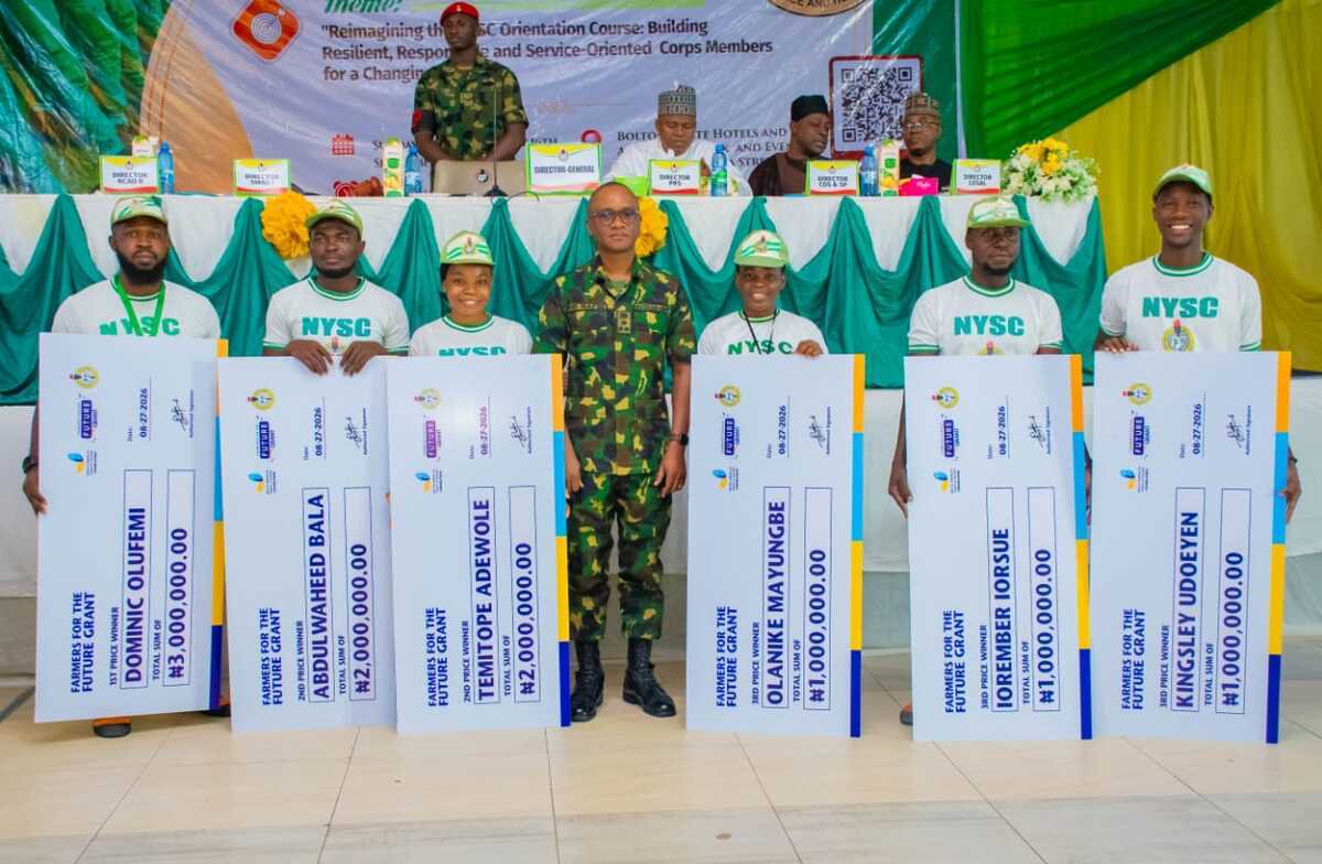 Foundation awards N3m to young agripreneur, other NYSC members