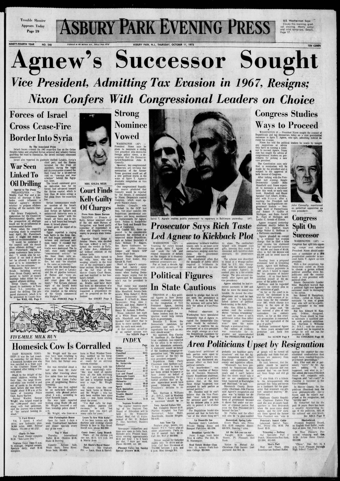 Shore reacts to veep’s resignation: From the Asbury Park Press archives