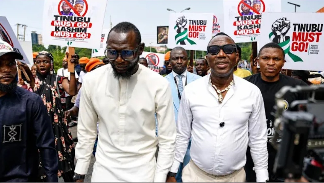 Omoyele Sowore Leads Protest In Abuja Demanding President Bola Tinubu Resign