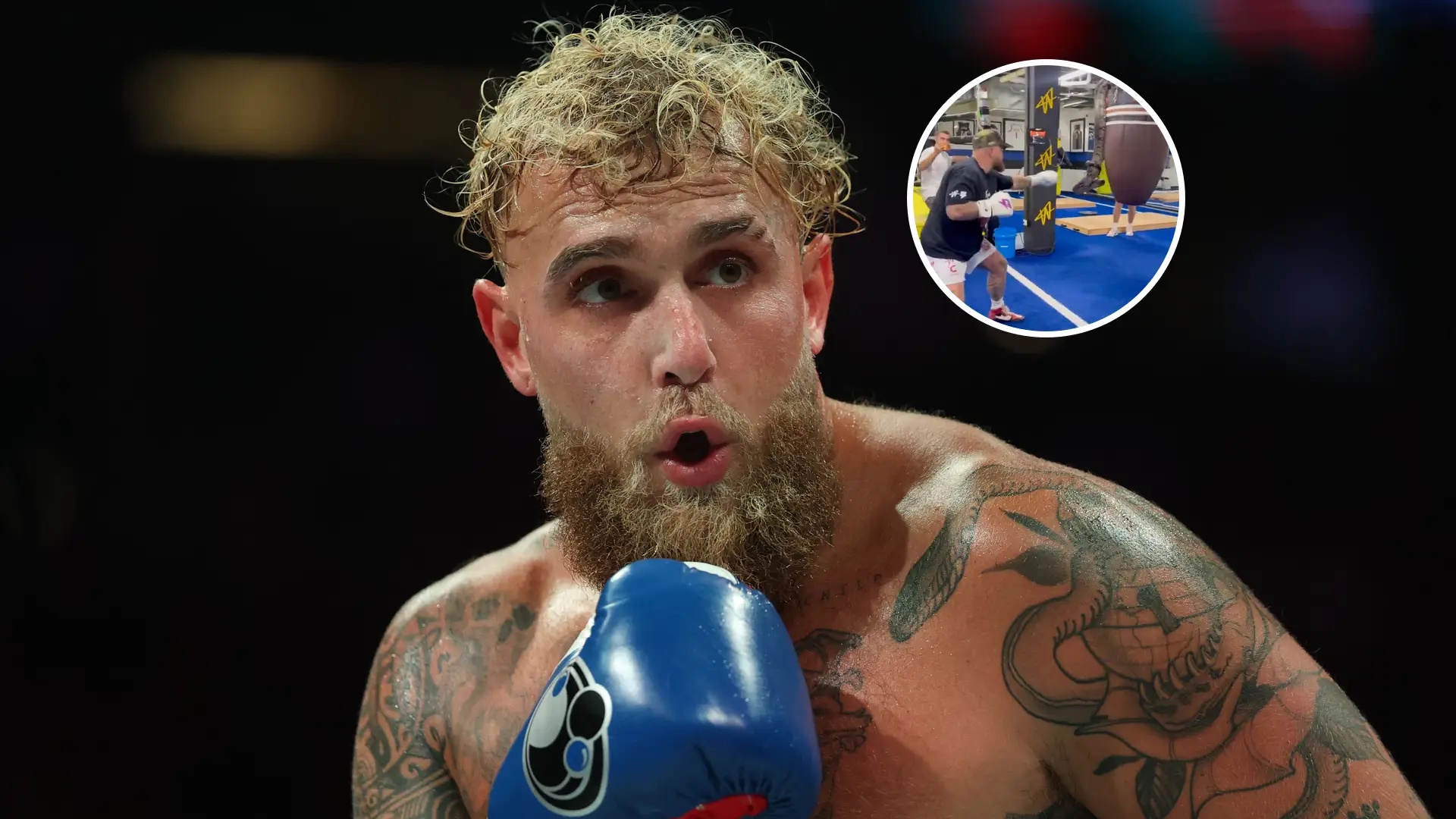 Jake Paul features in insane training footage involving large snake after dropping dream fight list