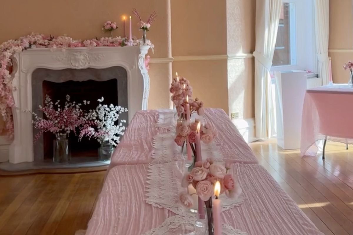 Stacey Solomon shows off Bridgerton-inspired dining room for joint birthday with Rose