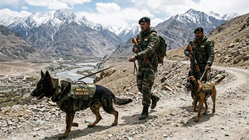 How military dogs are trained to brave Ladakh’s 14,000-ft heights