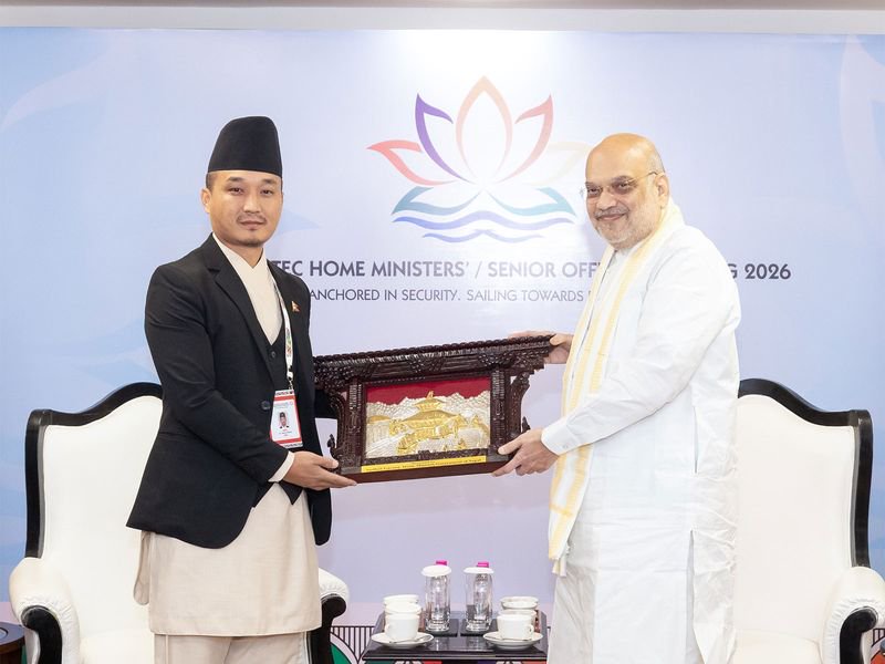 Reaffirmed commitment to deepen cooperation: Home Minister Amit Shah meets Nepal counterpart Sudhan Gurung