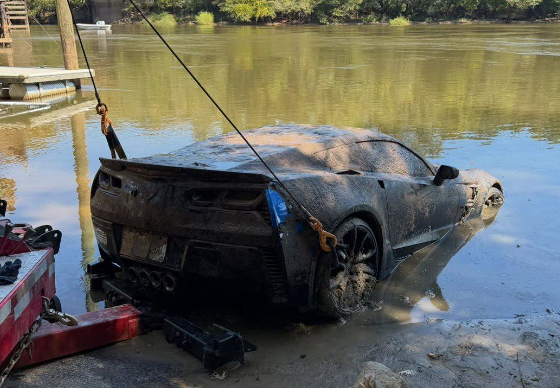 This Corvette C7 Was Reported Stolen in 2020—Nearly Six Years Later, It Was Found Underwater