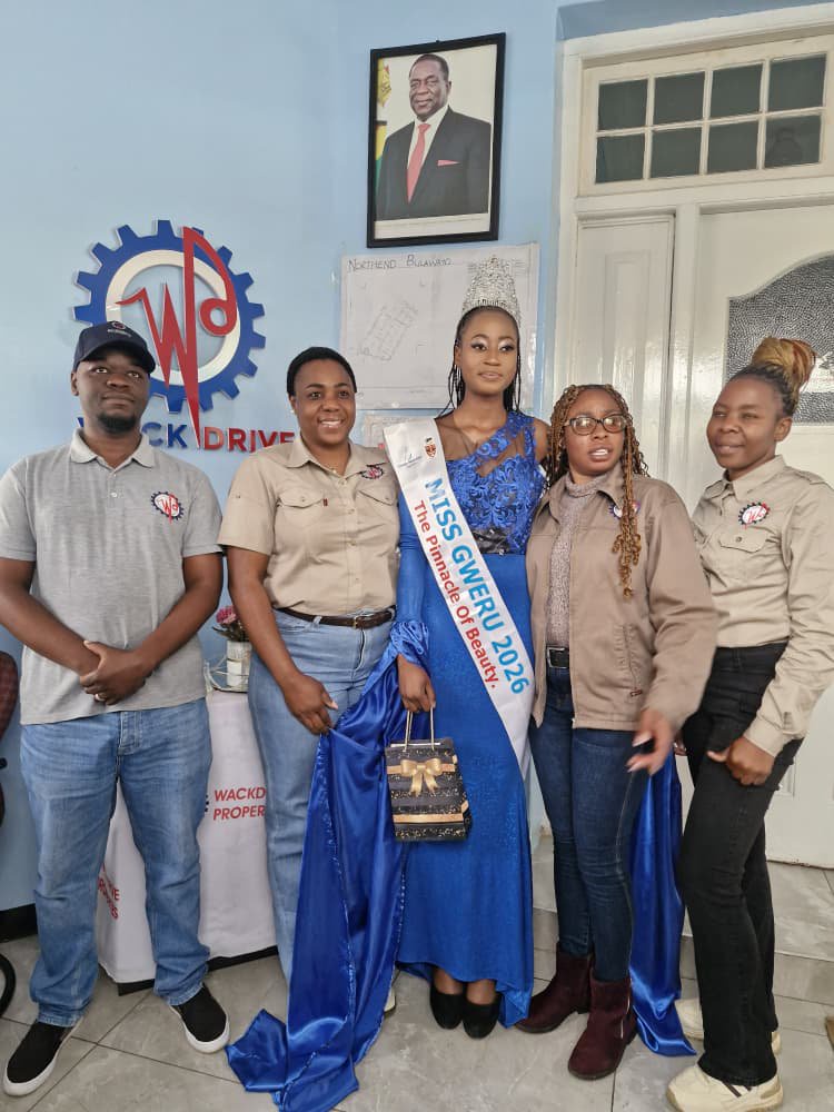 Miss Gweru 2026 receives prize from Wackdrive Group