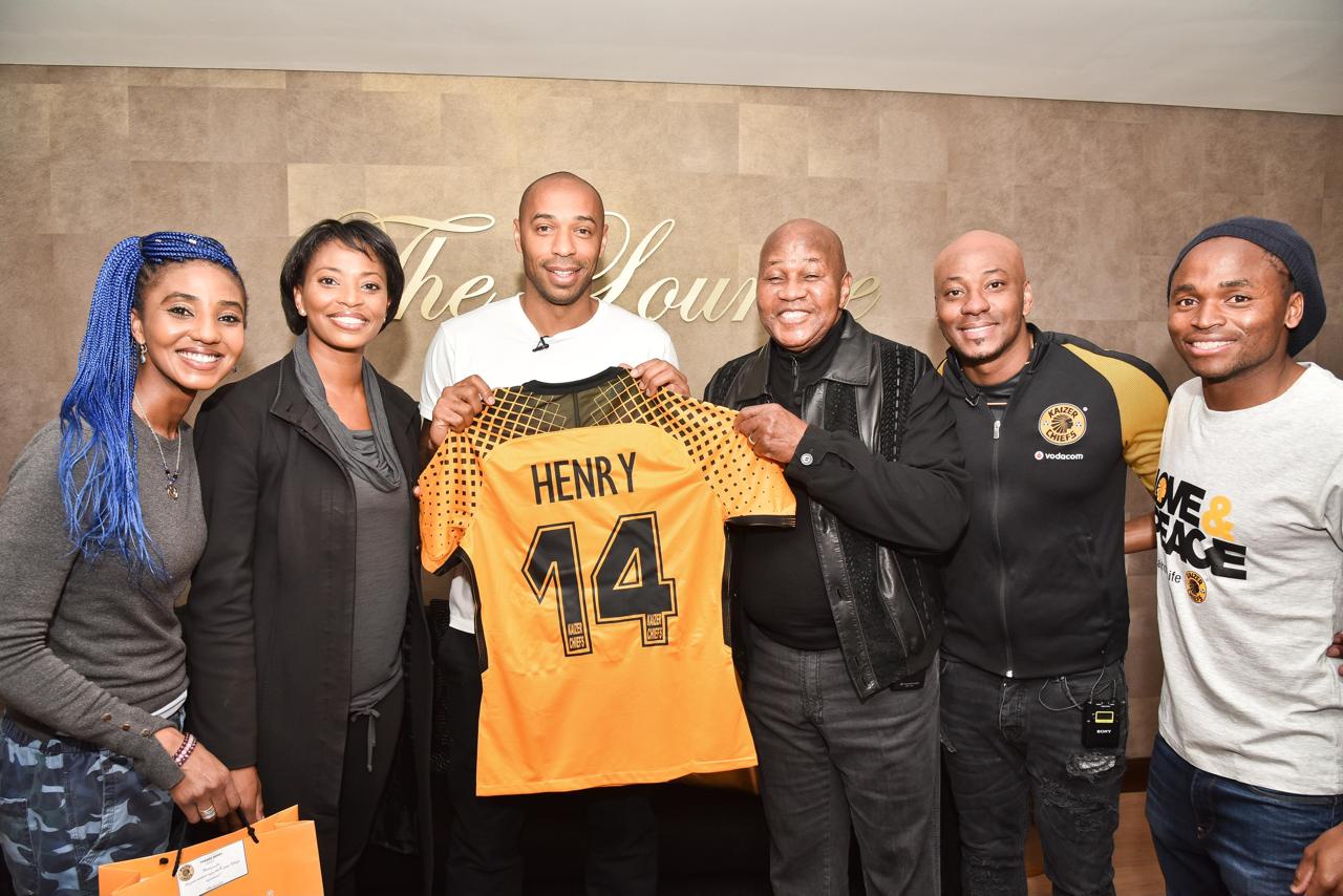 Arsenal Legend Thierry Henry Visits Kaizer Chiefs’ Naturena Village