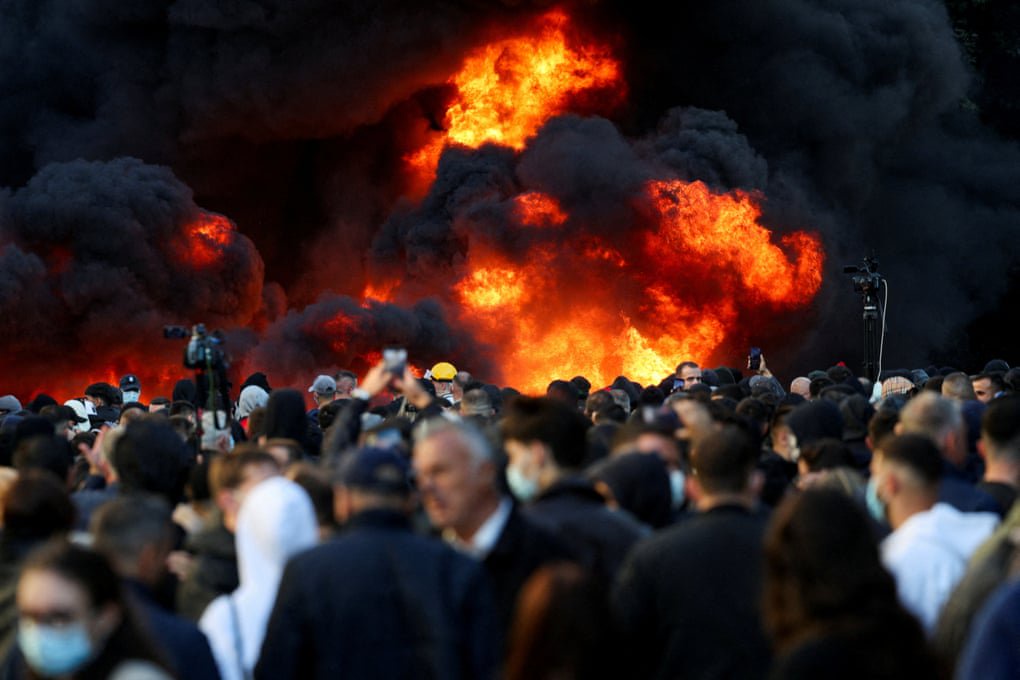Student protests in Albania turn violent as demonstrators clash with police