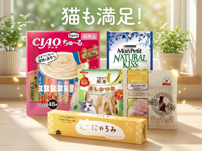 猫ちゃんへのご褒美タイム！おすすめのおやつ特集