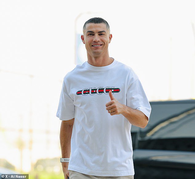 Grinning Cristiano Ronaldo returns to Al-Nassr training after walking out of Portugal camp – as Piers Morgan brands boss the ‘Ten Hag of international football’ by trying to ‘belittle’ star
