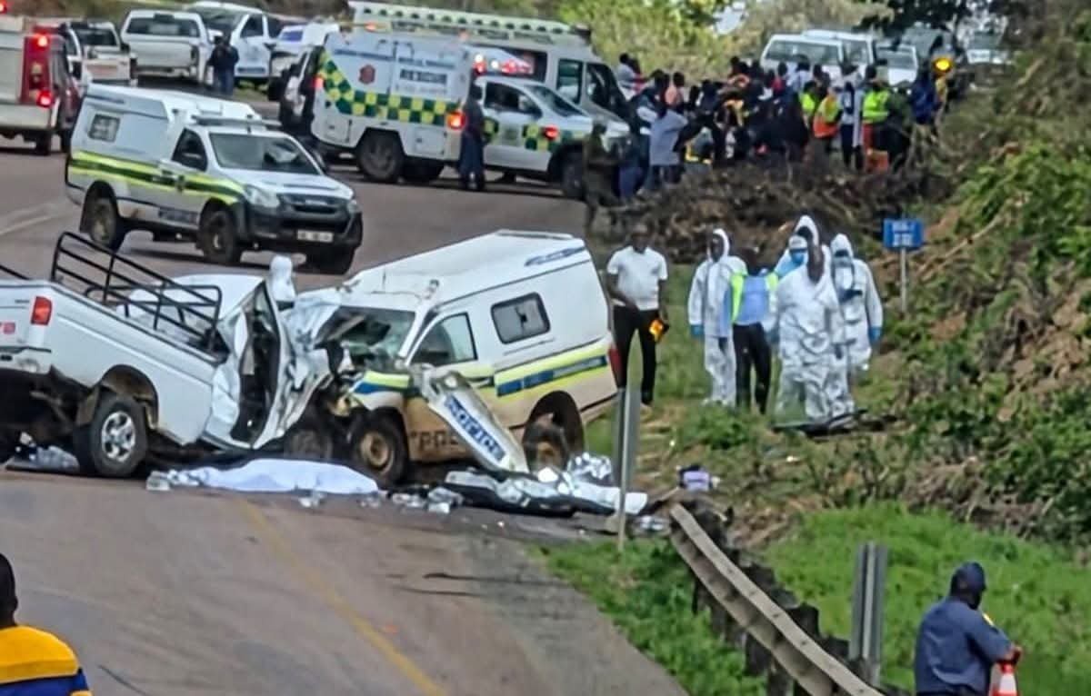 Three SAPS Officers, Two Prisoners & Civilian Killed In Deadly Head-On Collision